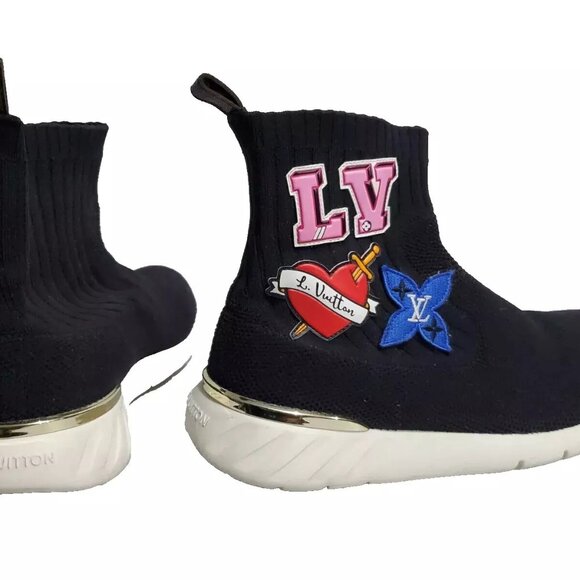 LOUIS VUITTON AFTERGAME SOCK SNEAKERS PATCH FABRIC 39 IN GREAT CONDITION! - Picture 7 of 16
